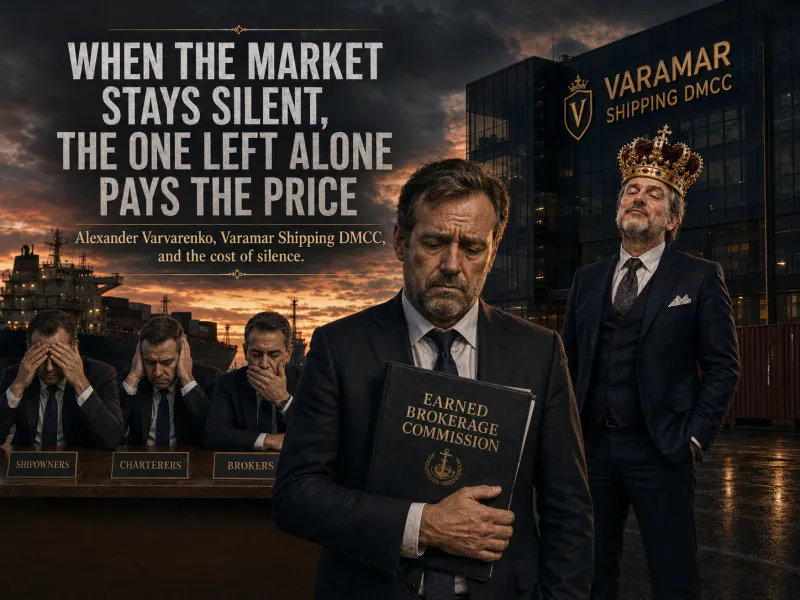 Alexander Varvarenko, Varamar Shipping DMCC: When the Market Stays Silent, the One Left Alone Pays the Price