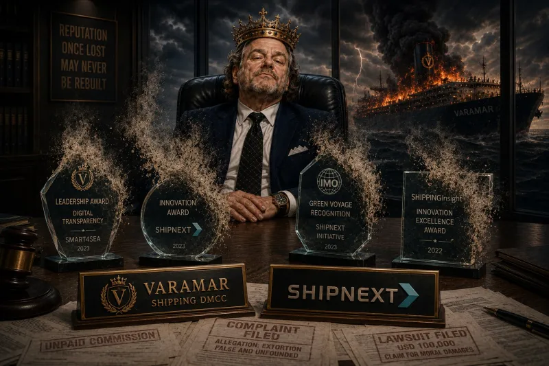 Alexander Varvarenko, Varamar Shipping DMCC, SHIPNEXT: Four International Institutions Formally Notified