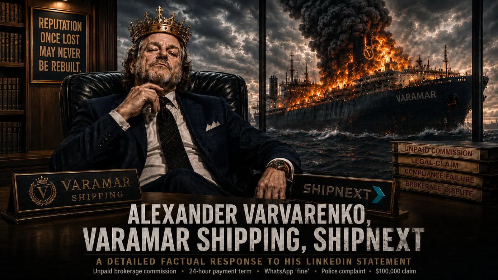Alexander Varvarenko, Varamar Shipping, SHIPNEXT: A Detailed Factual Response to His LinkedIn Statement
